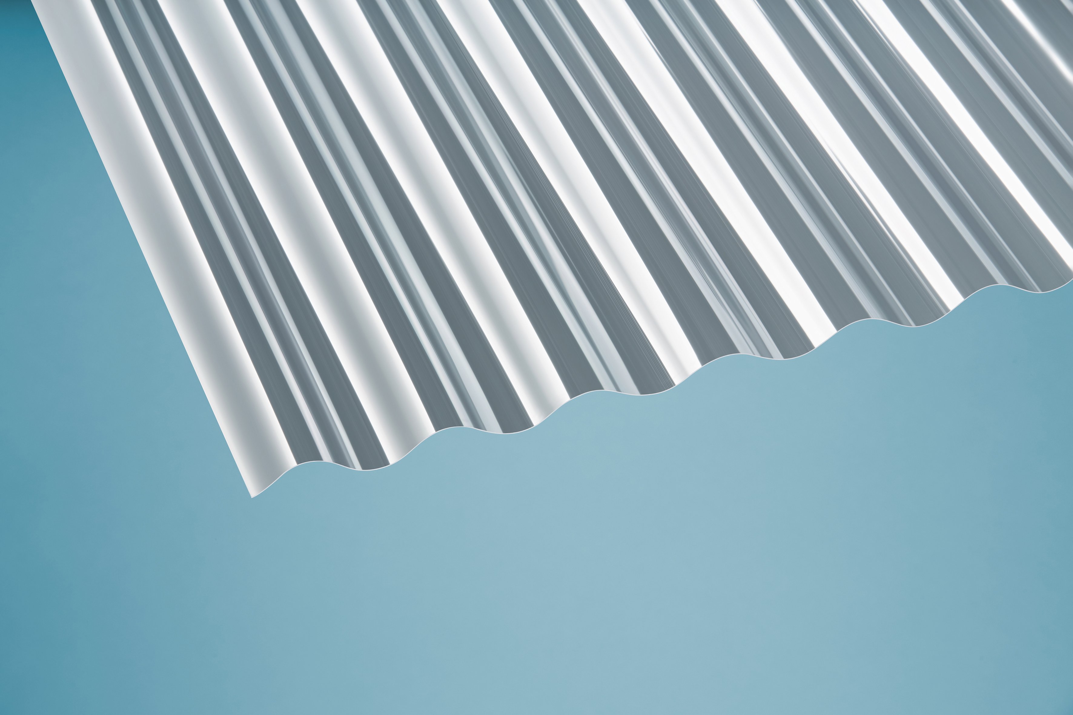 PET Profilplatten Sinus 76/18 klar - 1,1 mm