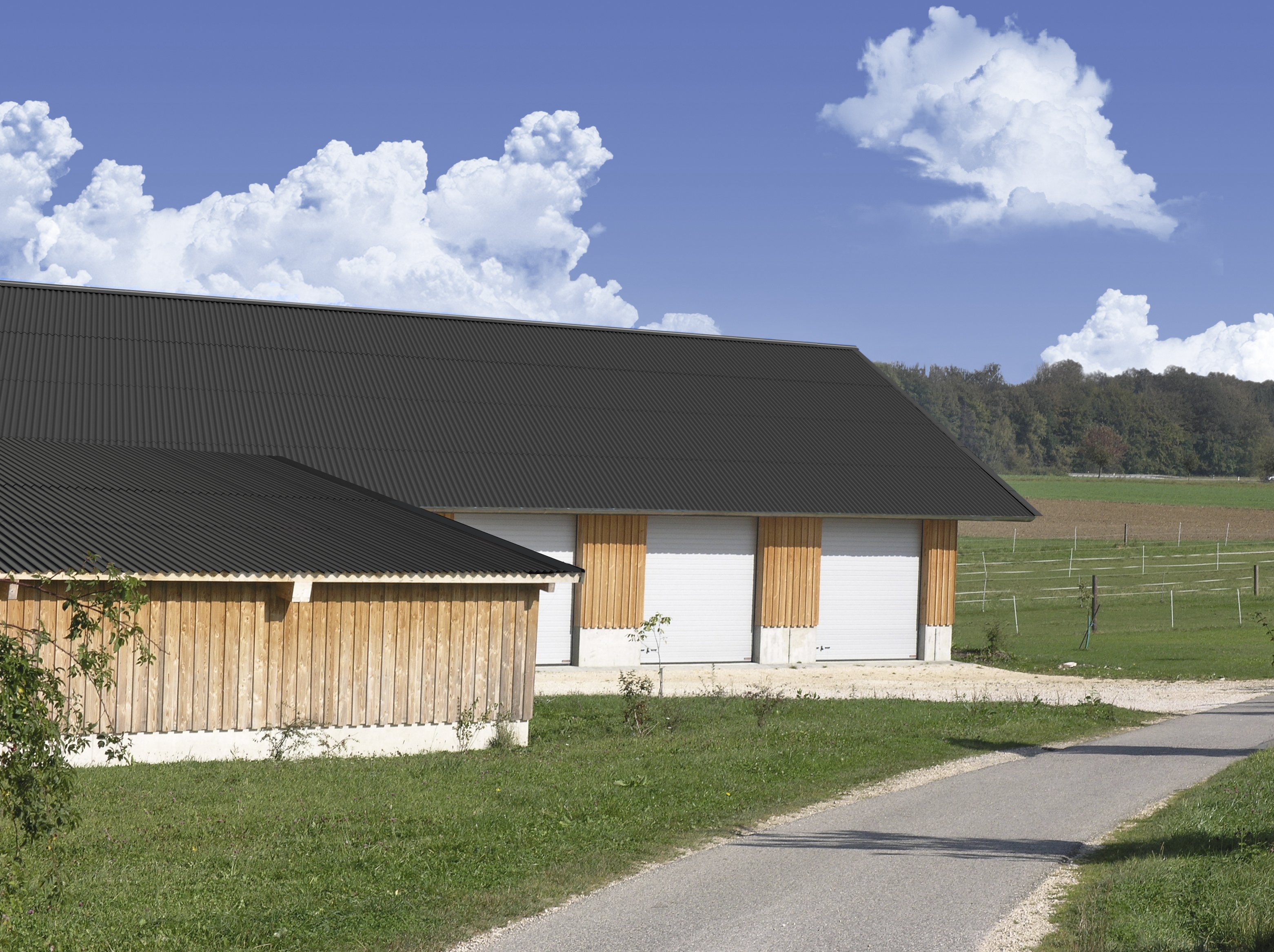 Shelltec Wellplatten schwarz 4 mm