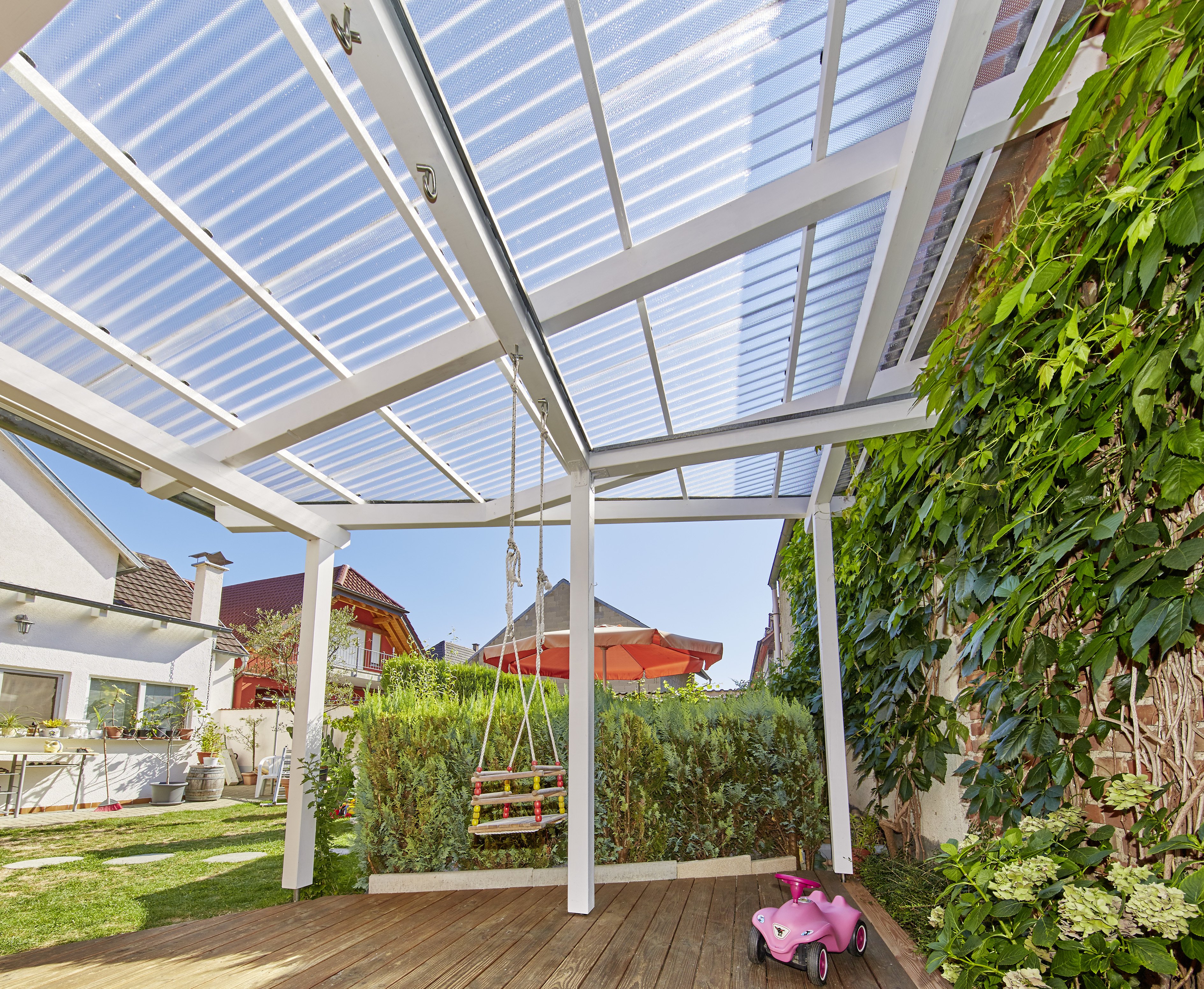 PC Profilplatten Sinus glatt klar 0,8 mm