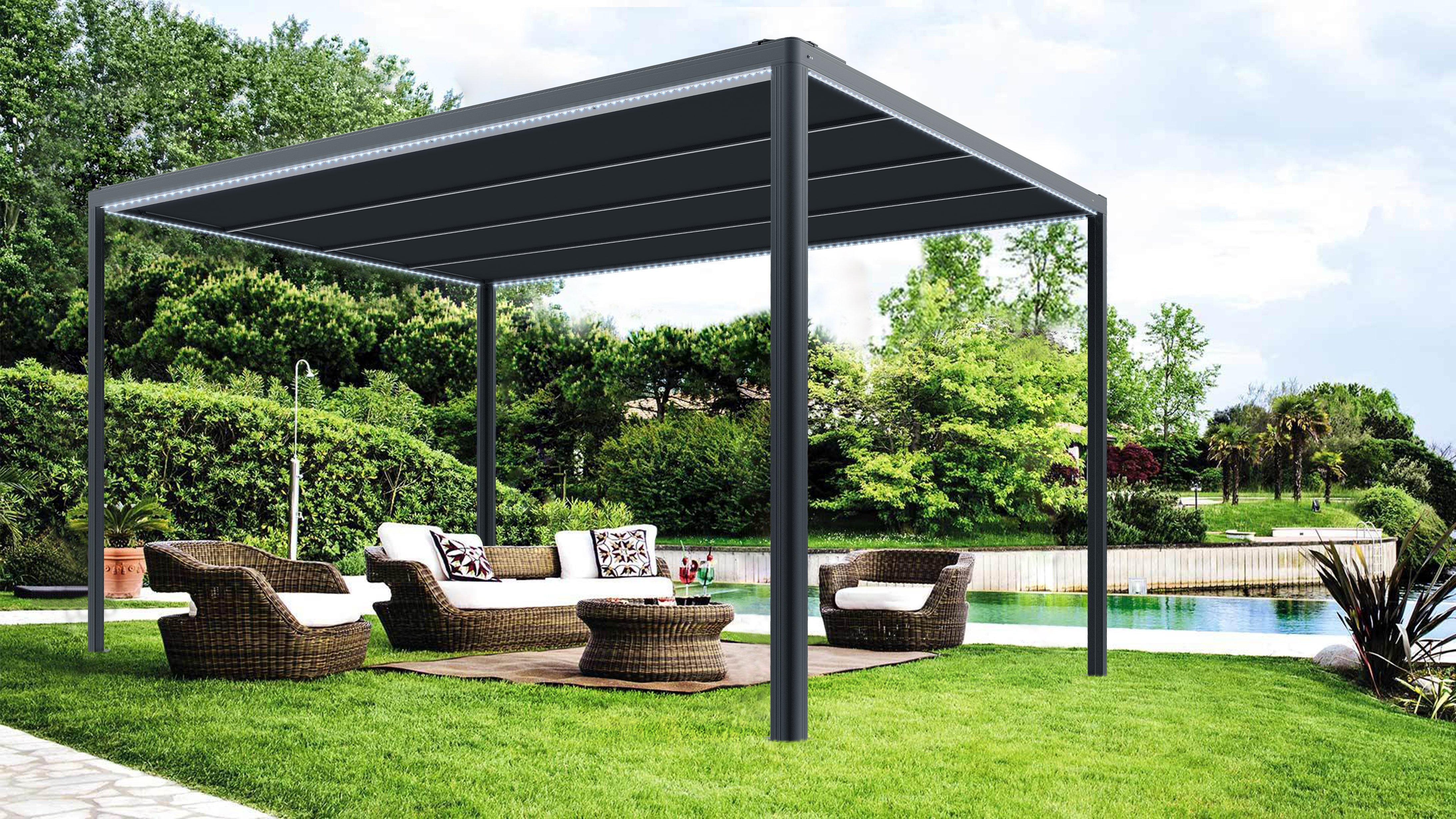 Gutta Pergola Tissu Solair