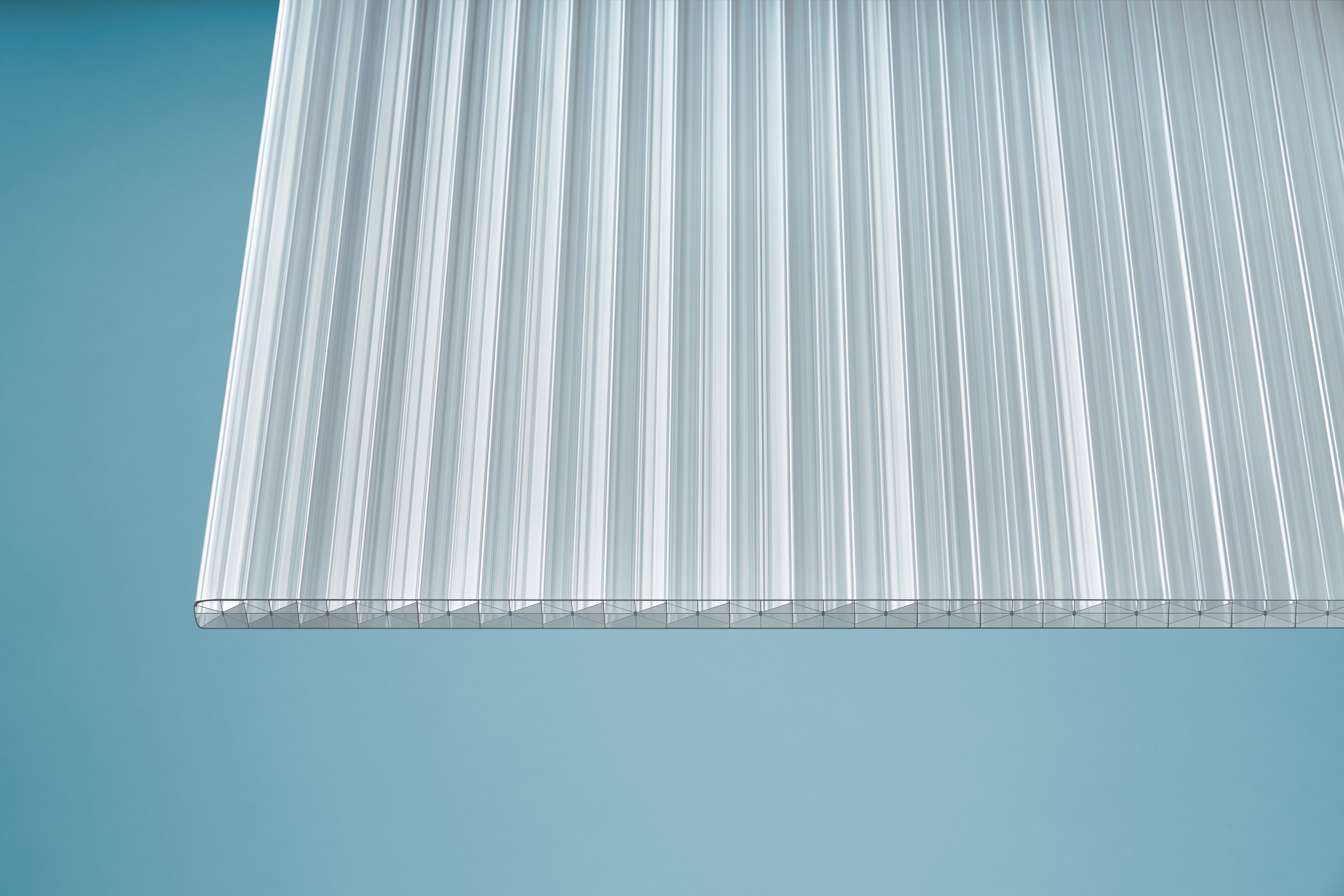 Polycarbonat Stegplatten 16 mm X-Struktur klar