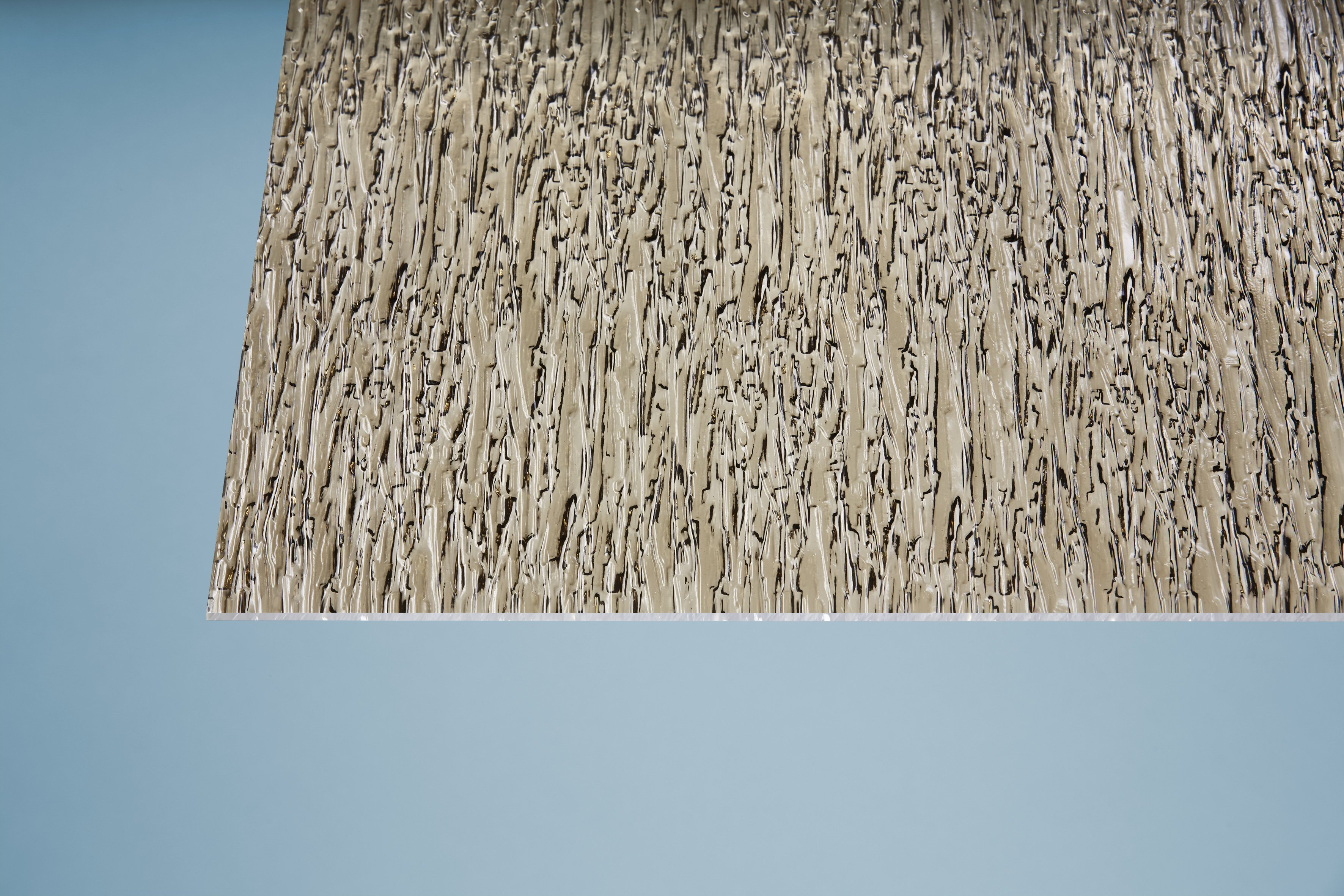 Acrylglas Rinde grob bronce