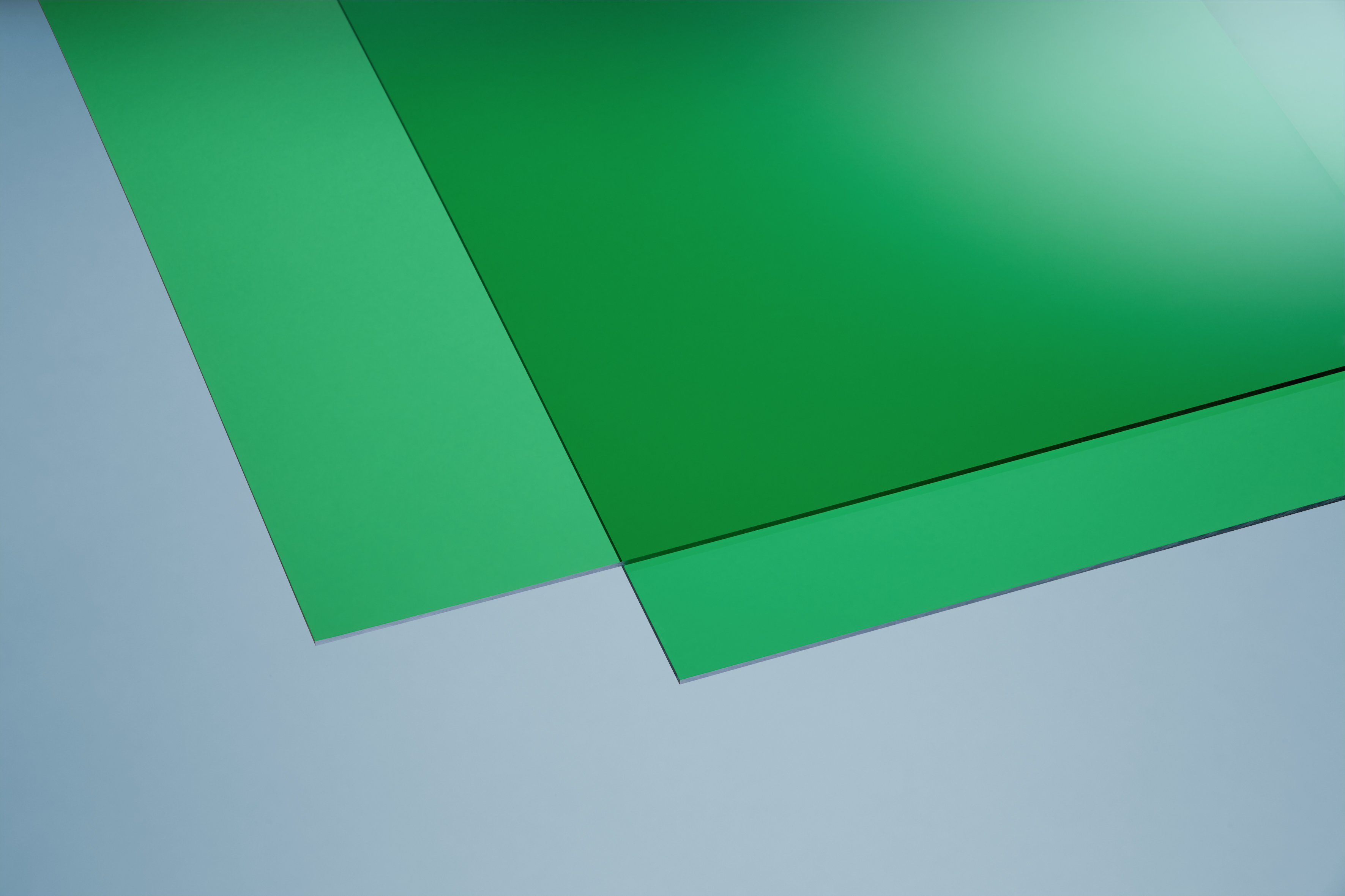 Acrylglas eben glatt grün 3 mm