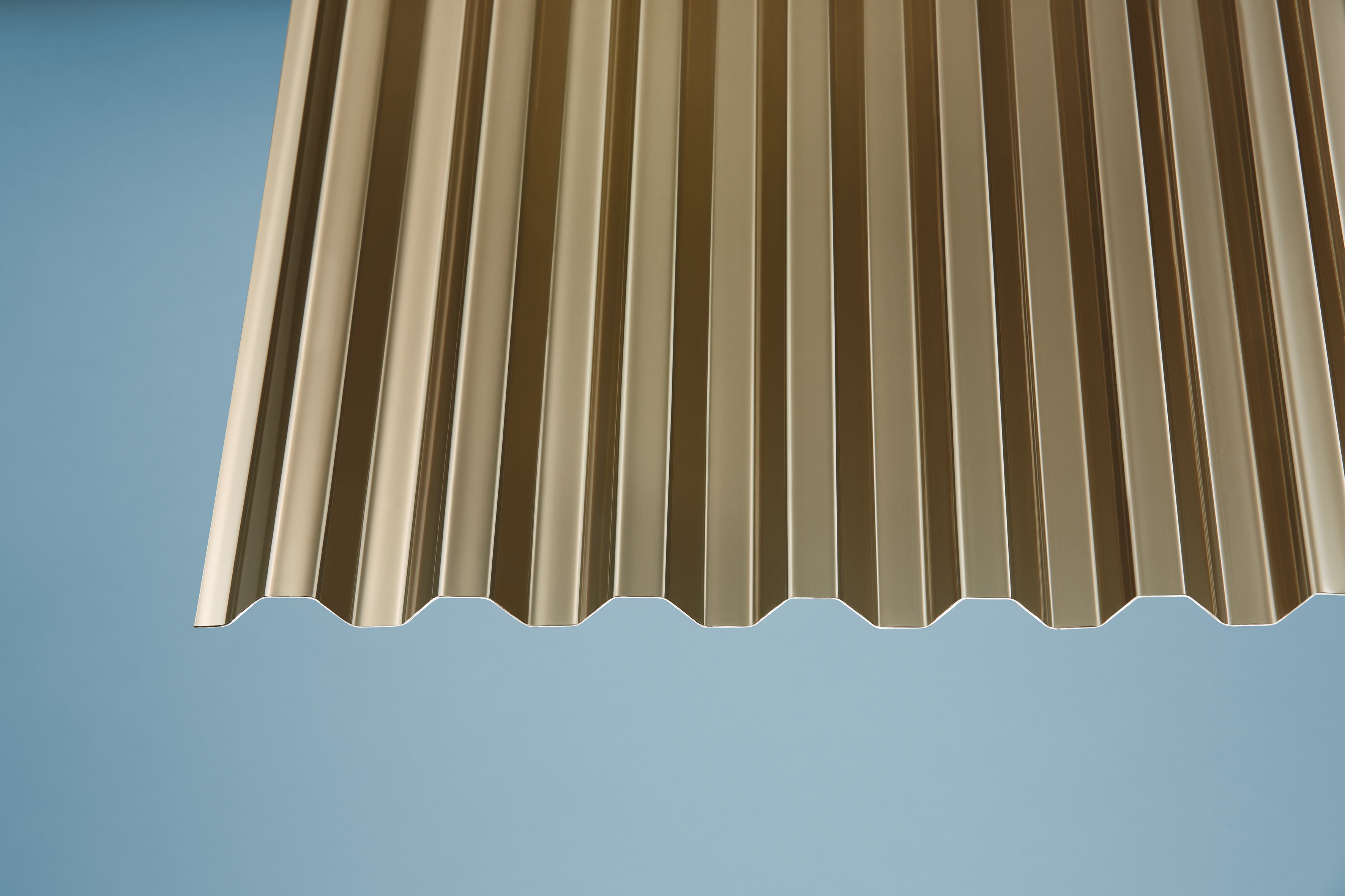 PVC Wellplatten 1,1 mm bronce Trapez 70/18