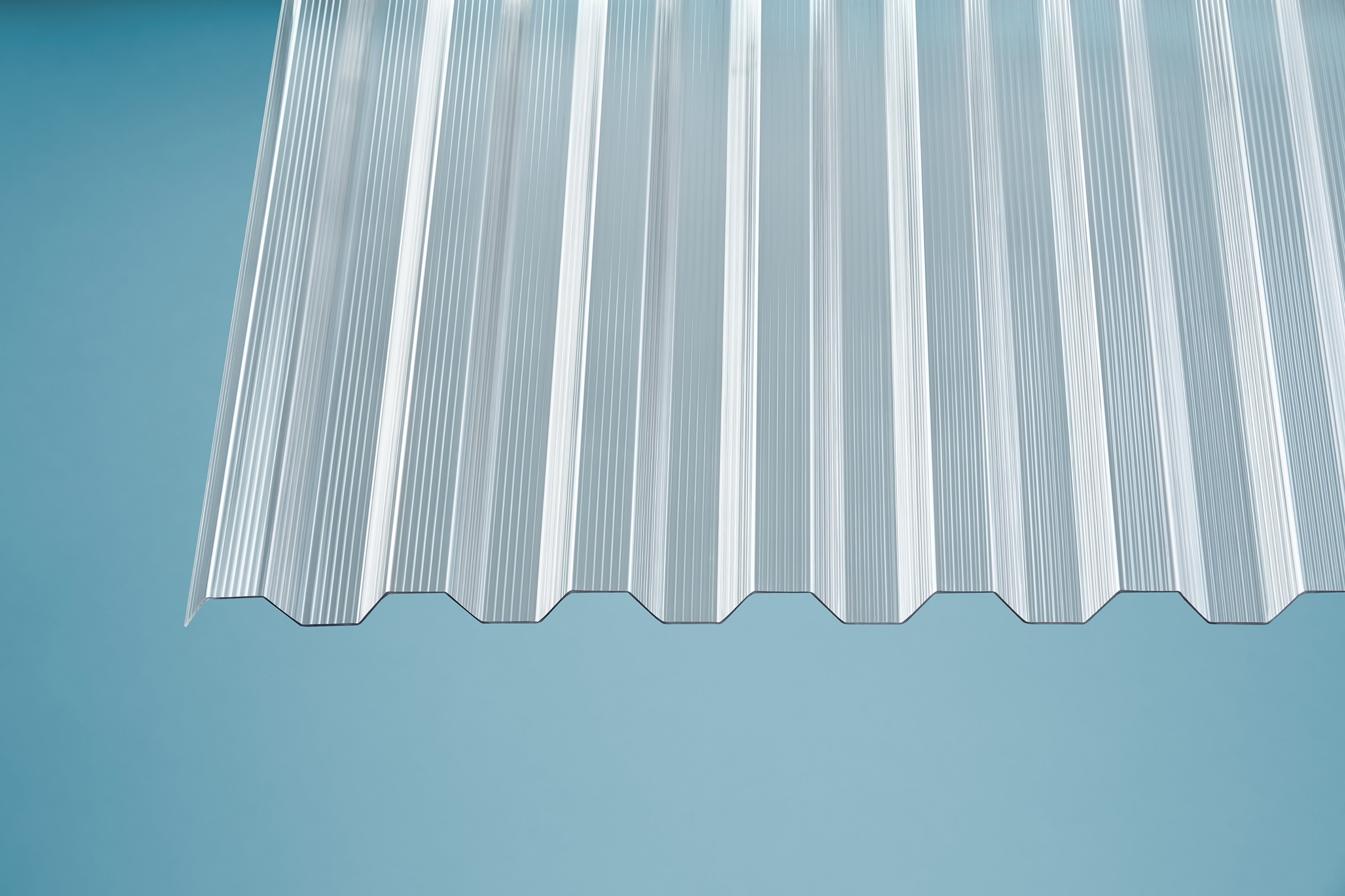 PC Profilplatten Trapez Gerillt klar 1,4 mm