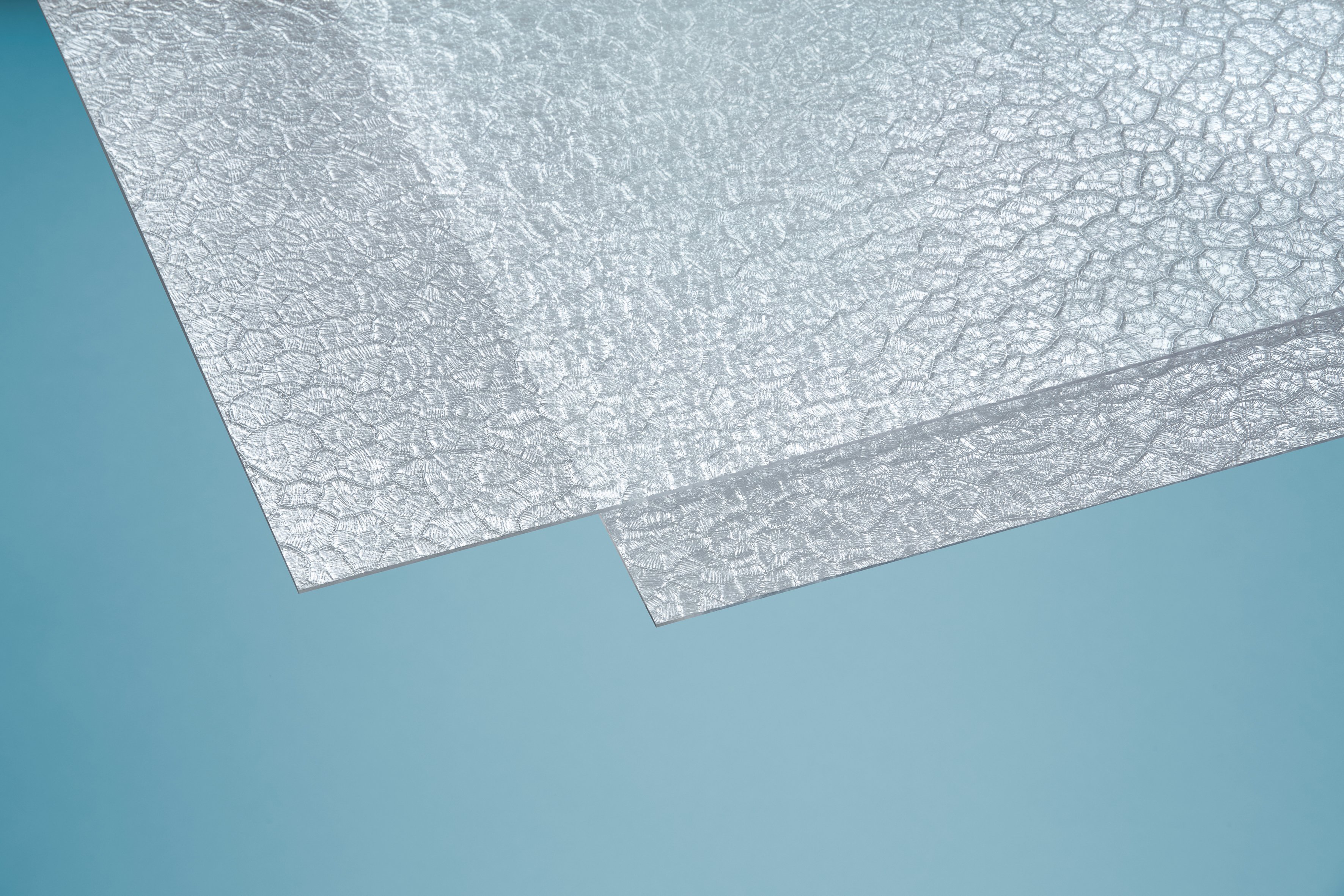 Polystyrolplatte eben Wabe, klar