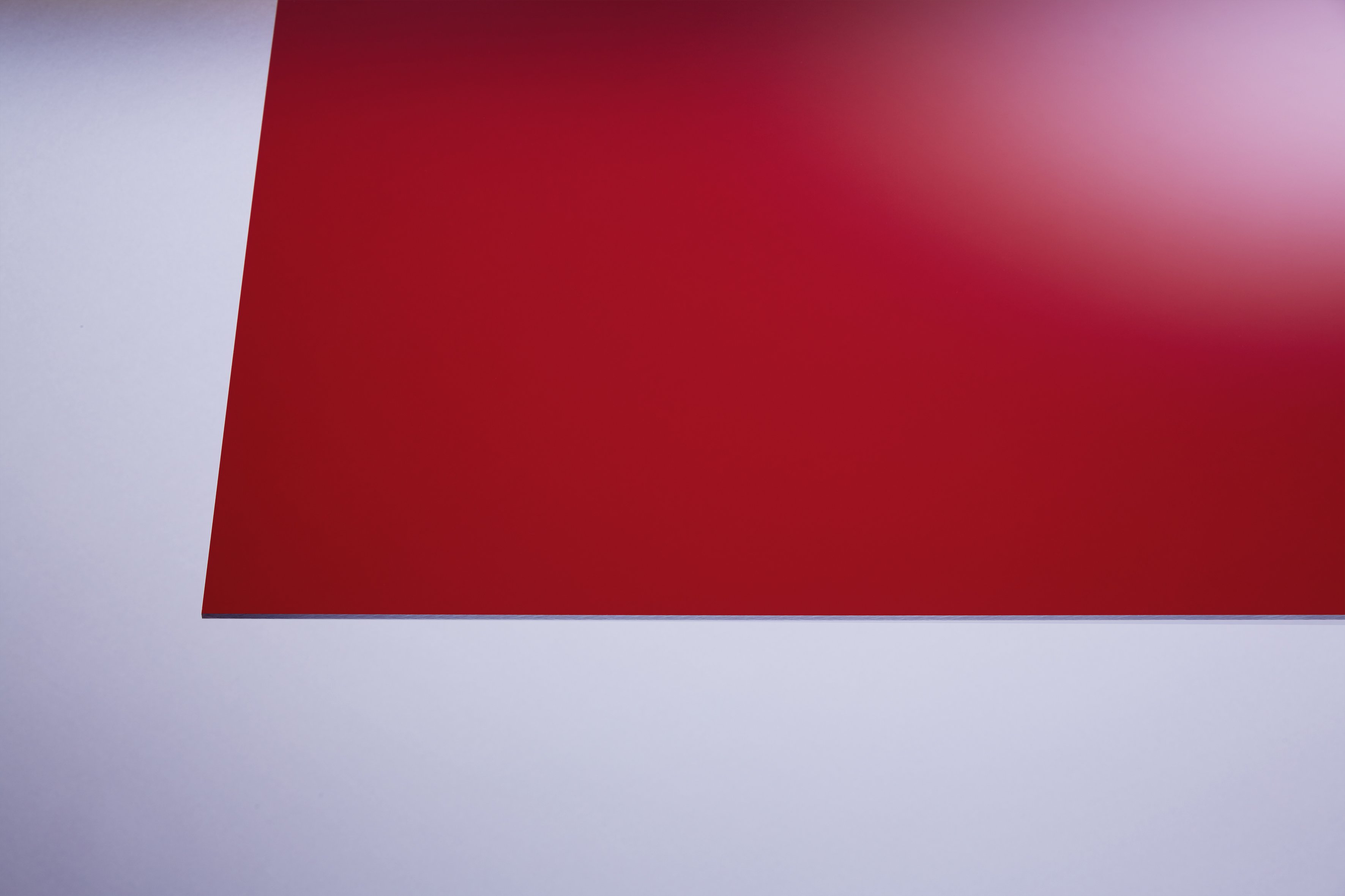 Acrylglas eben glatt rot 3 mm - Zuschnittsplatte
