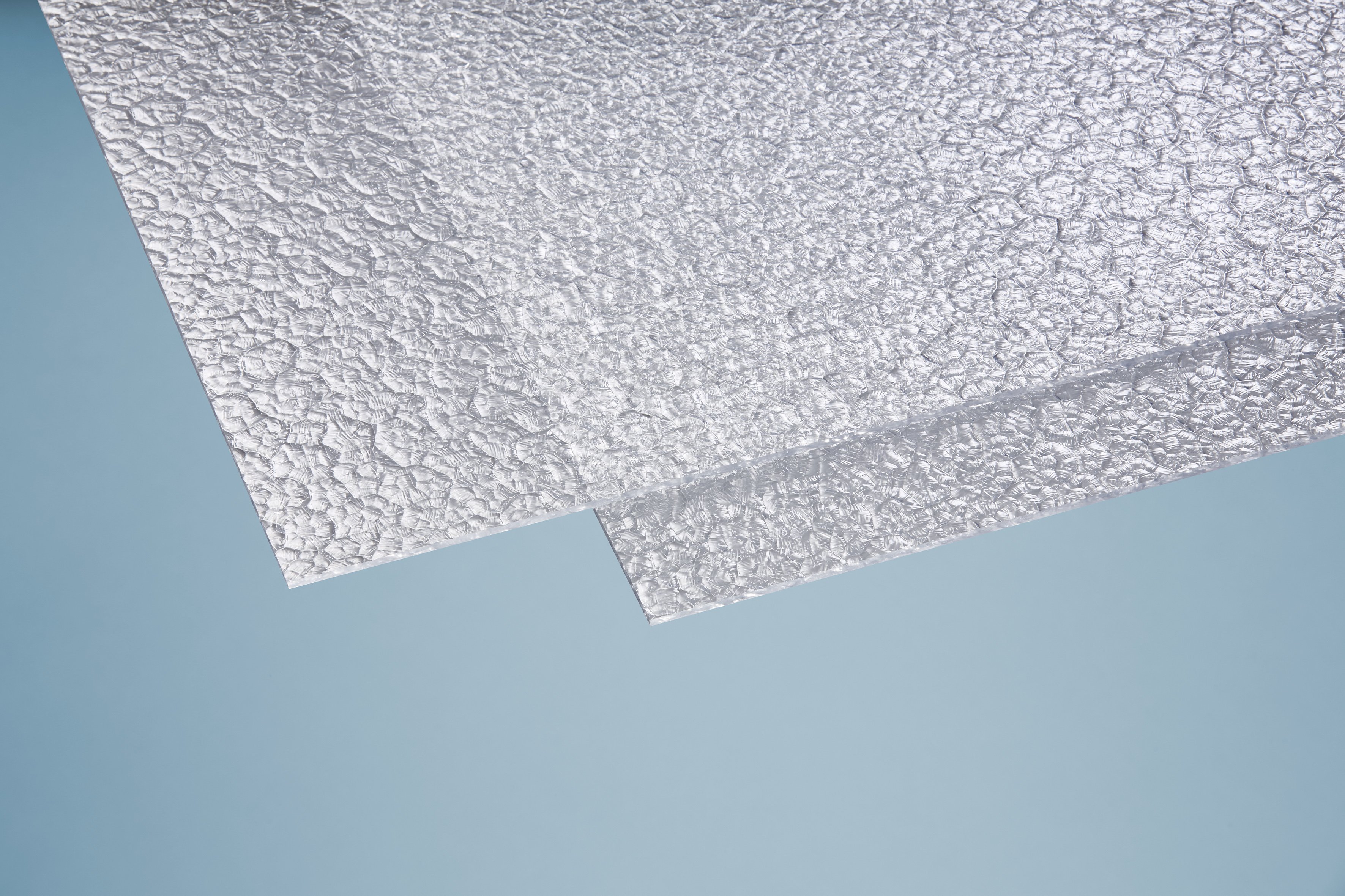 Türfüllung Wabe klar Polystyrolplatte