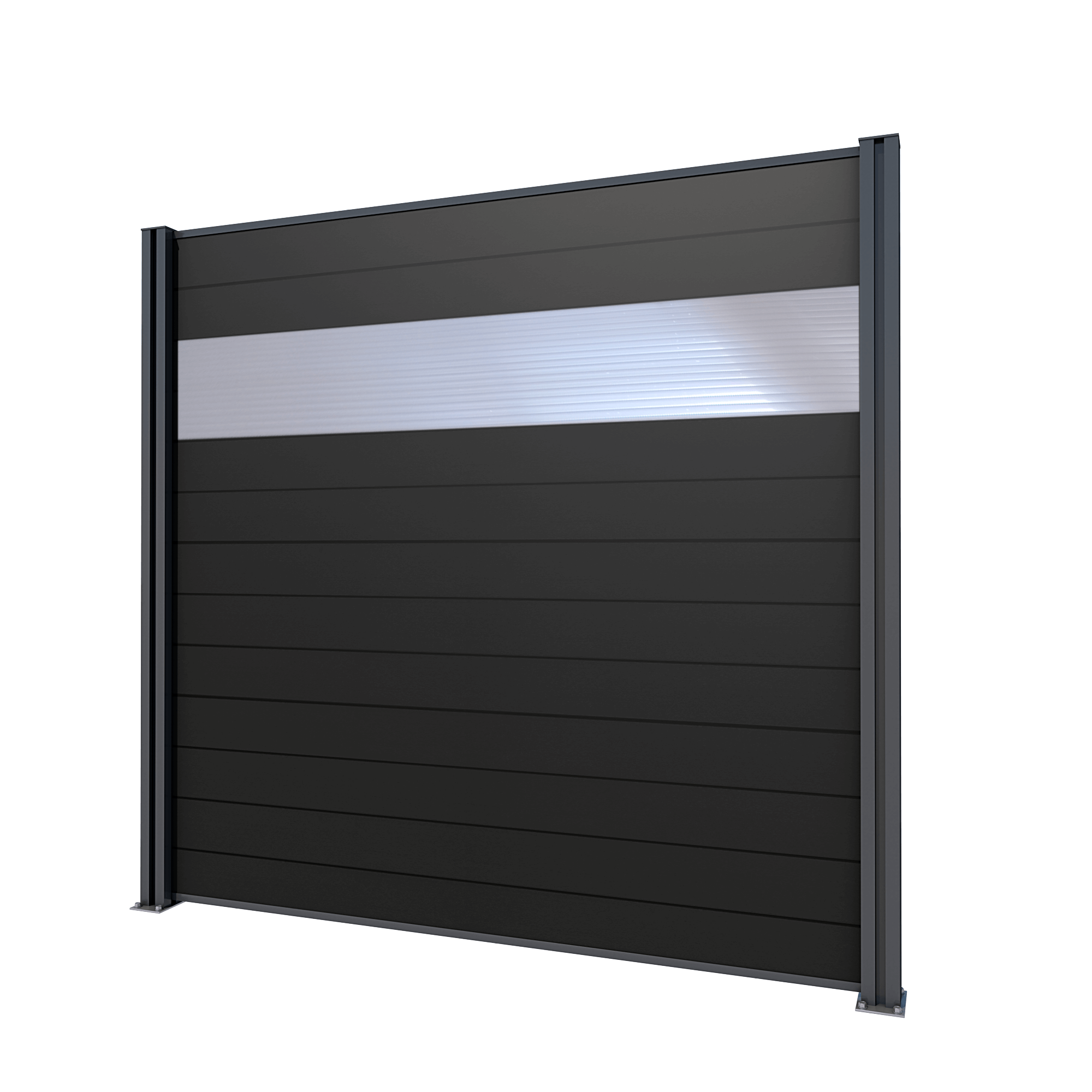 Sichtschutz Grundelement | 2 Pfosten + Füllung