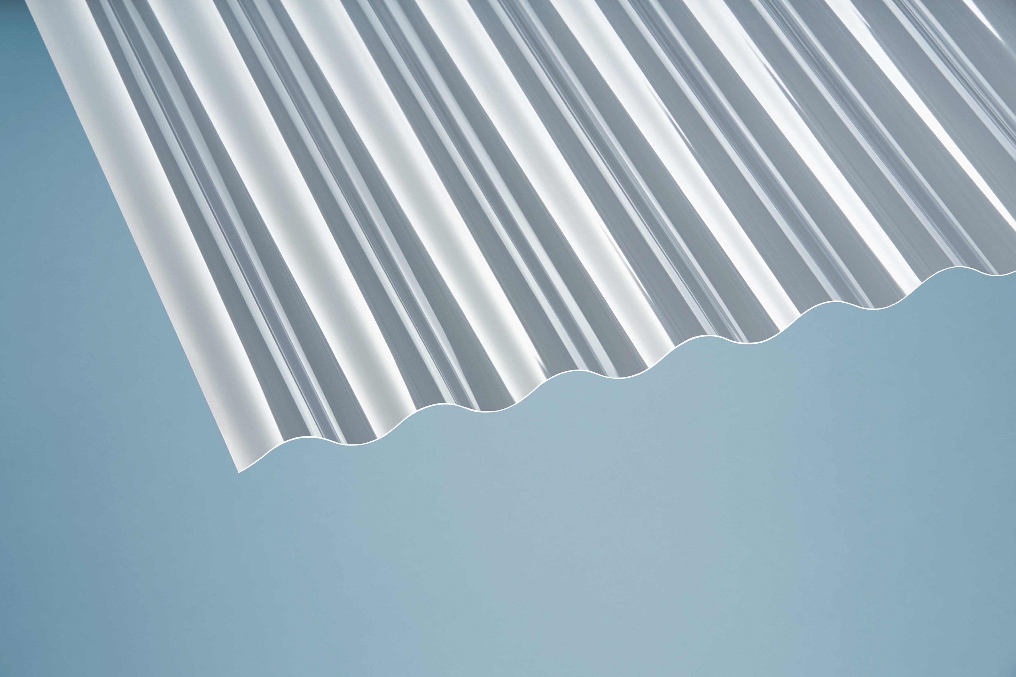 PET Wellplatten Sinus 76/18 klar - 0,8 mm