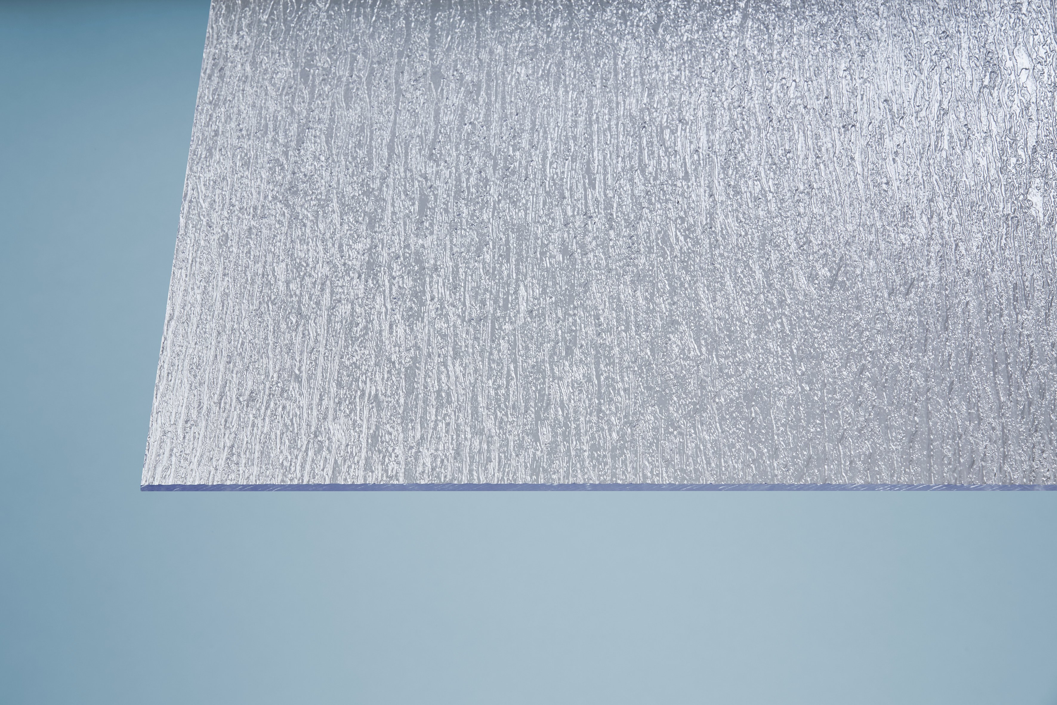 Polystyrolplatte eben Rinde grob, klar