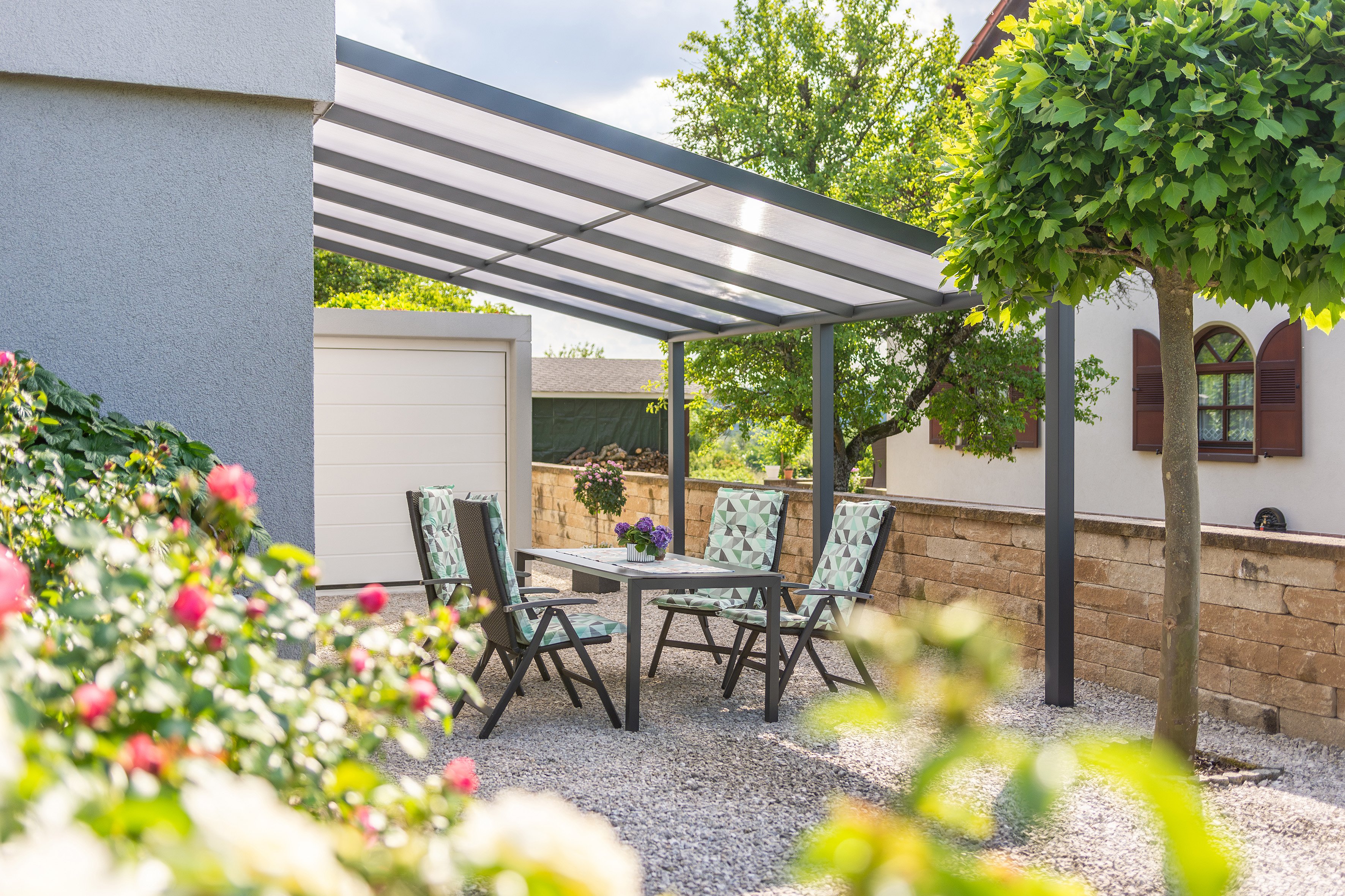 Gutta Terrassendach Pro | Dachtiefe 400 cm