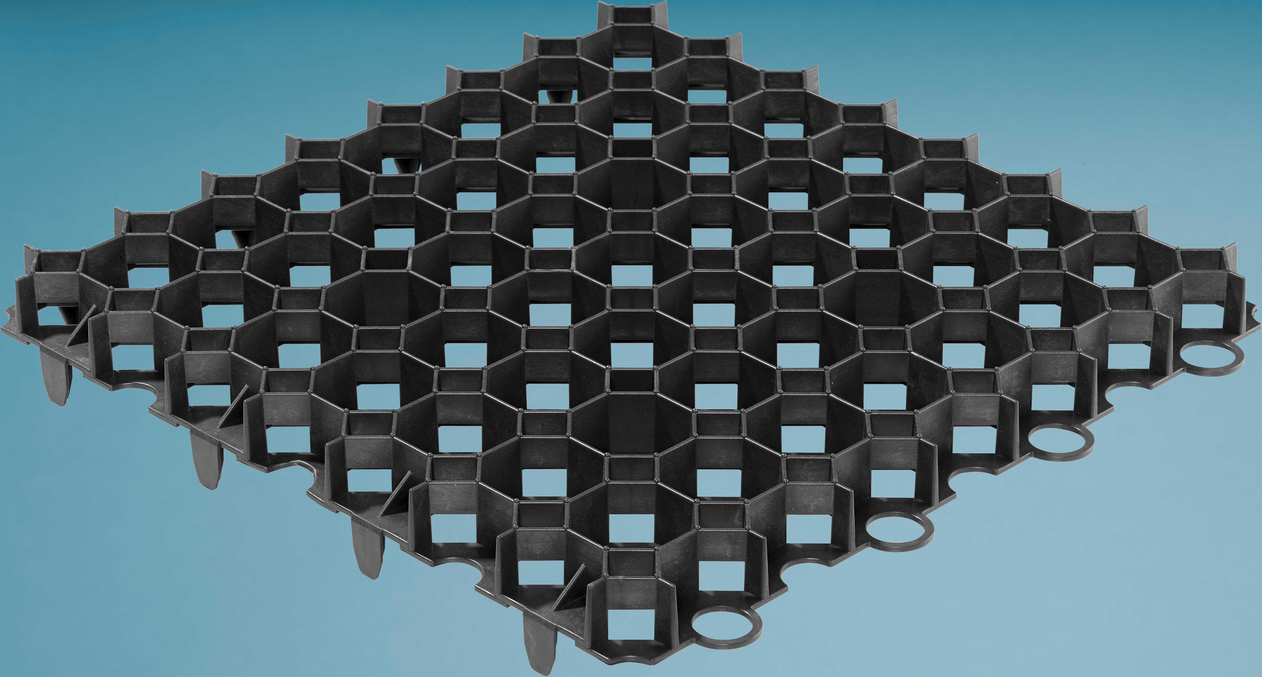 Rasengitter schwarz 50 x 50 cm