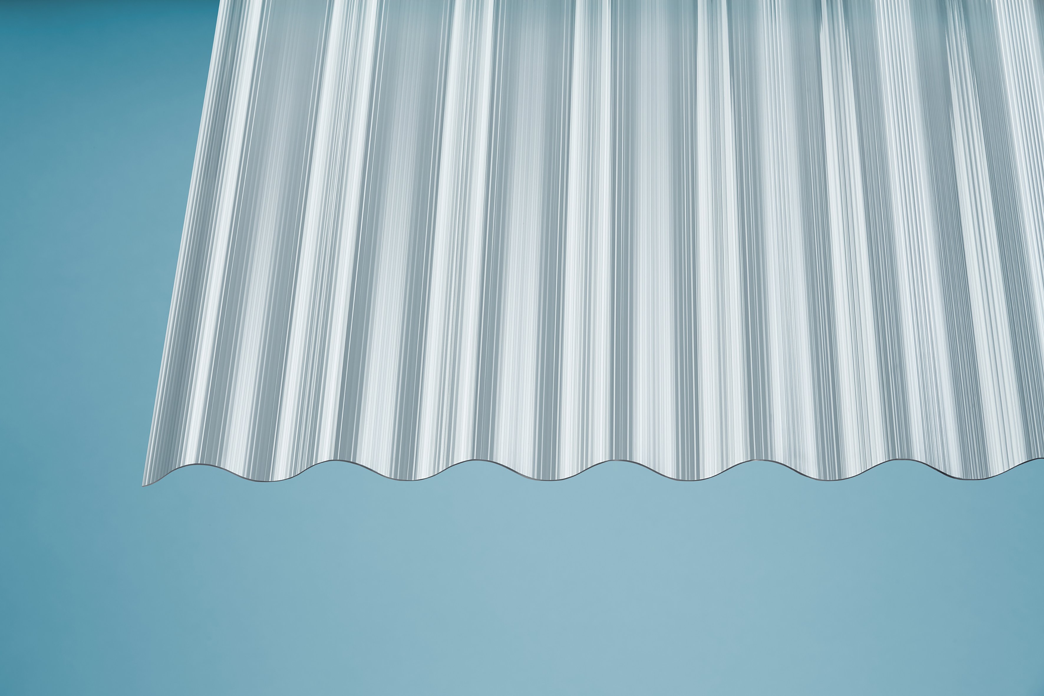 PC Profilplatten Sinus Gerillt klar 1,4 mm