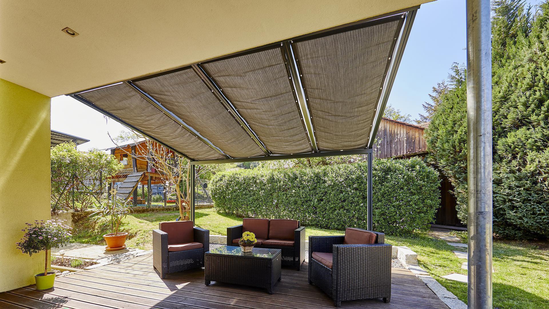 Gutta Seilspannmarkise für Terrassendach Standard