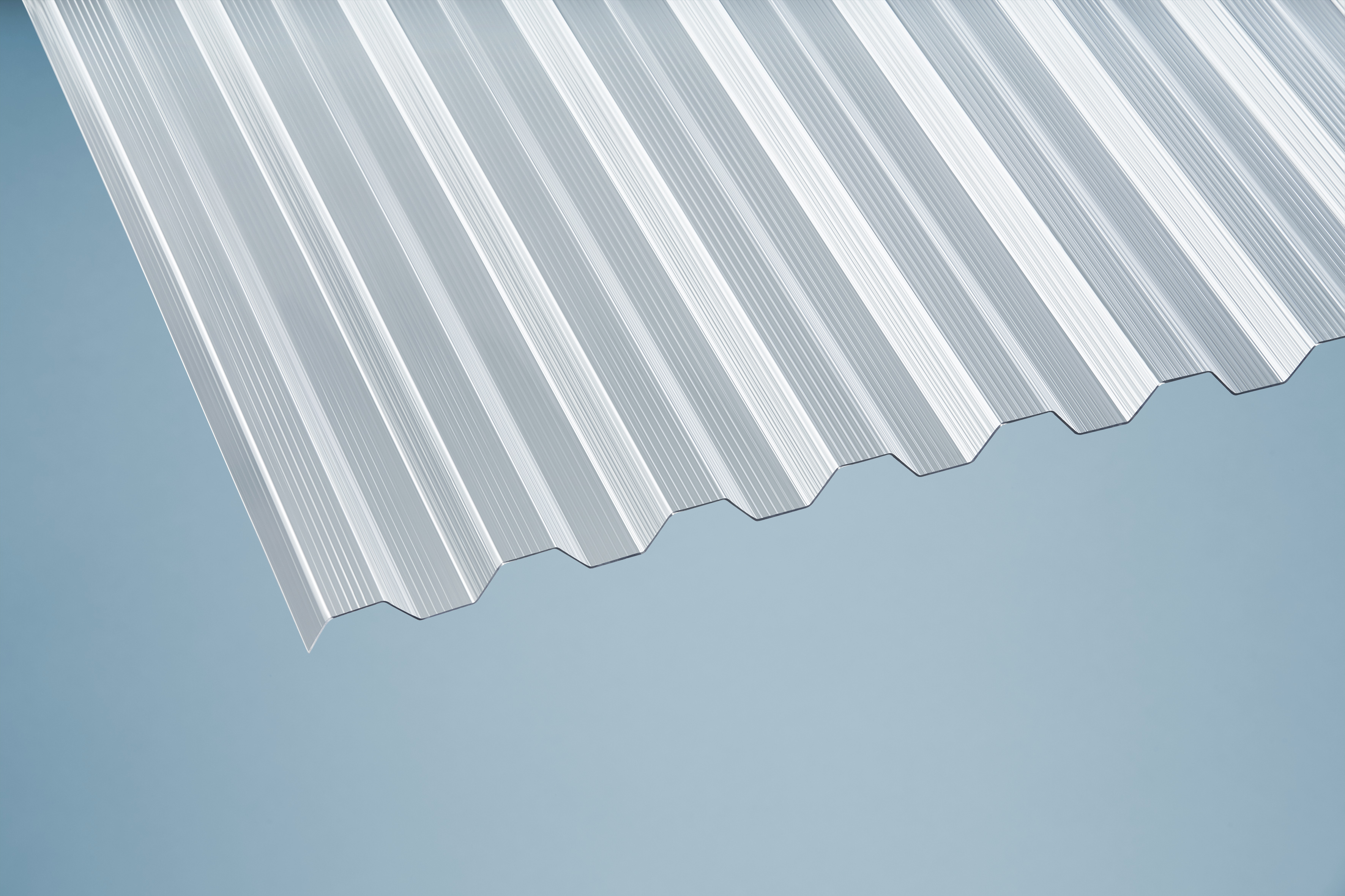 PC Profilplatten Trapez Gerillt klar 1,4 mm