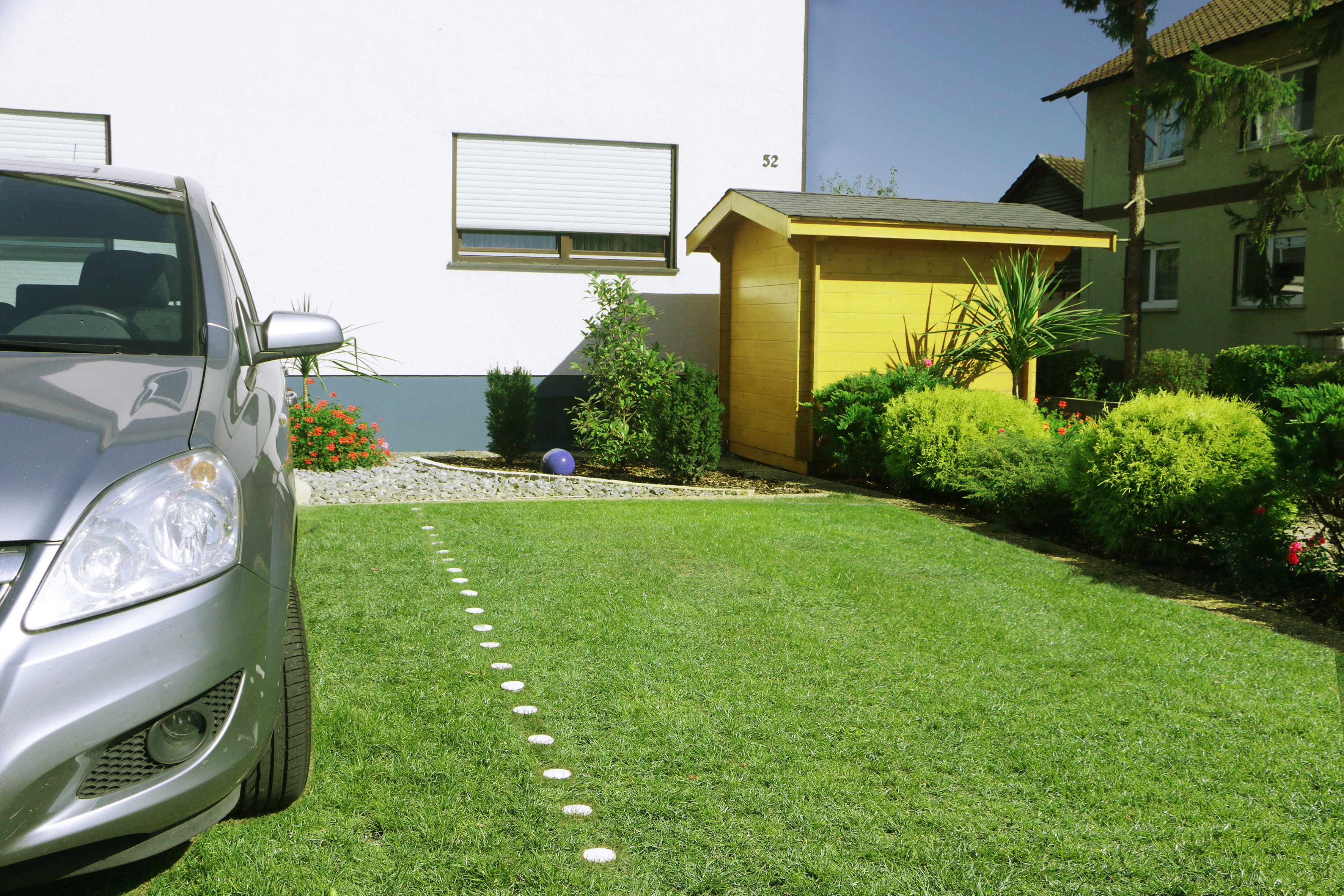 Rasengitter schwarz 50 x 50 cm