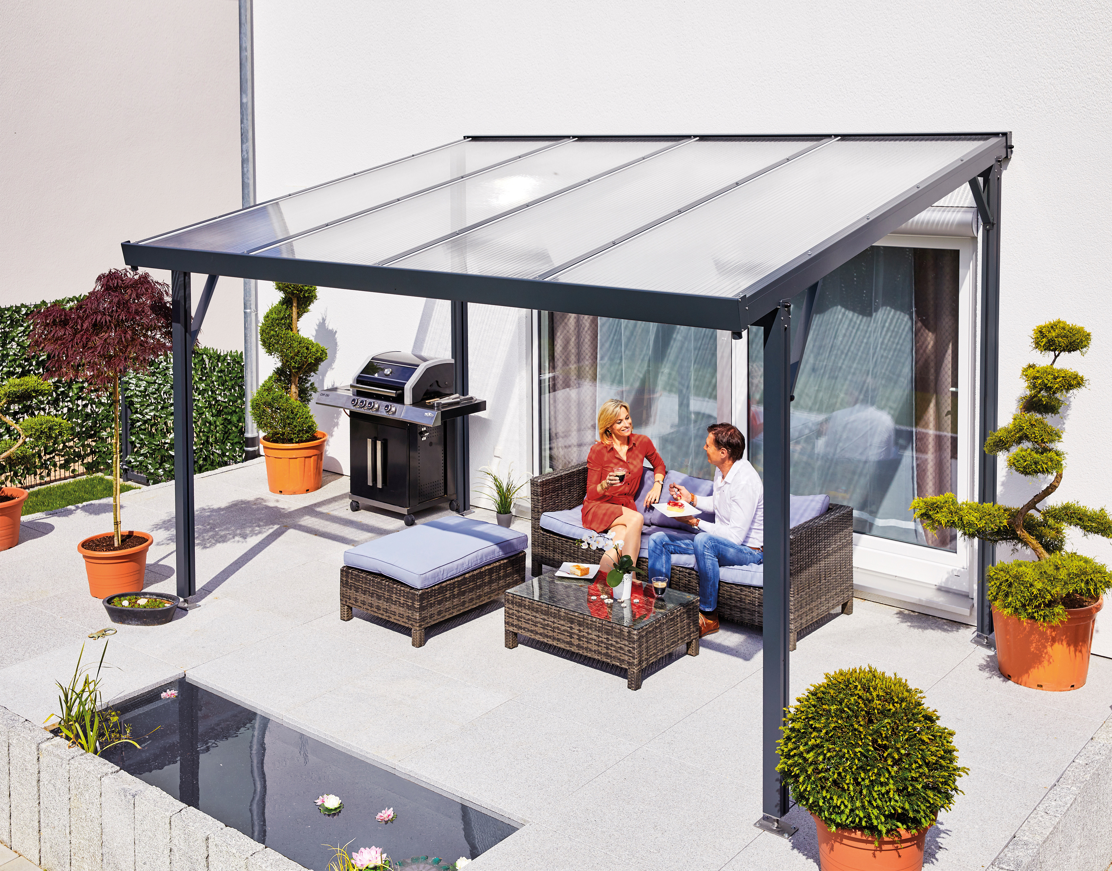 Gutta Terrassenüberdachung Premium freistehend