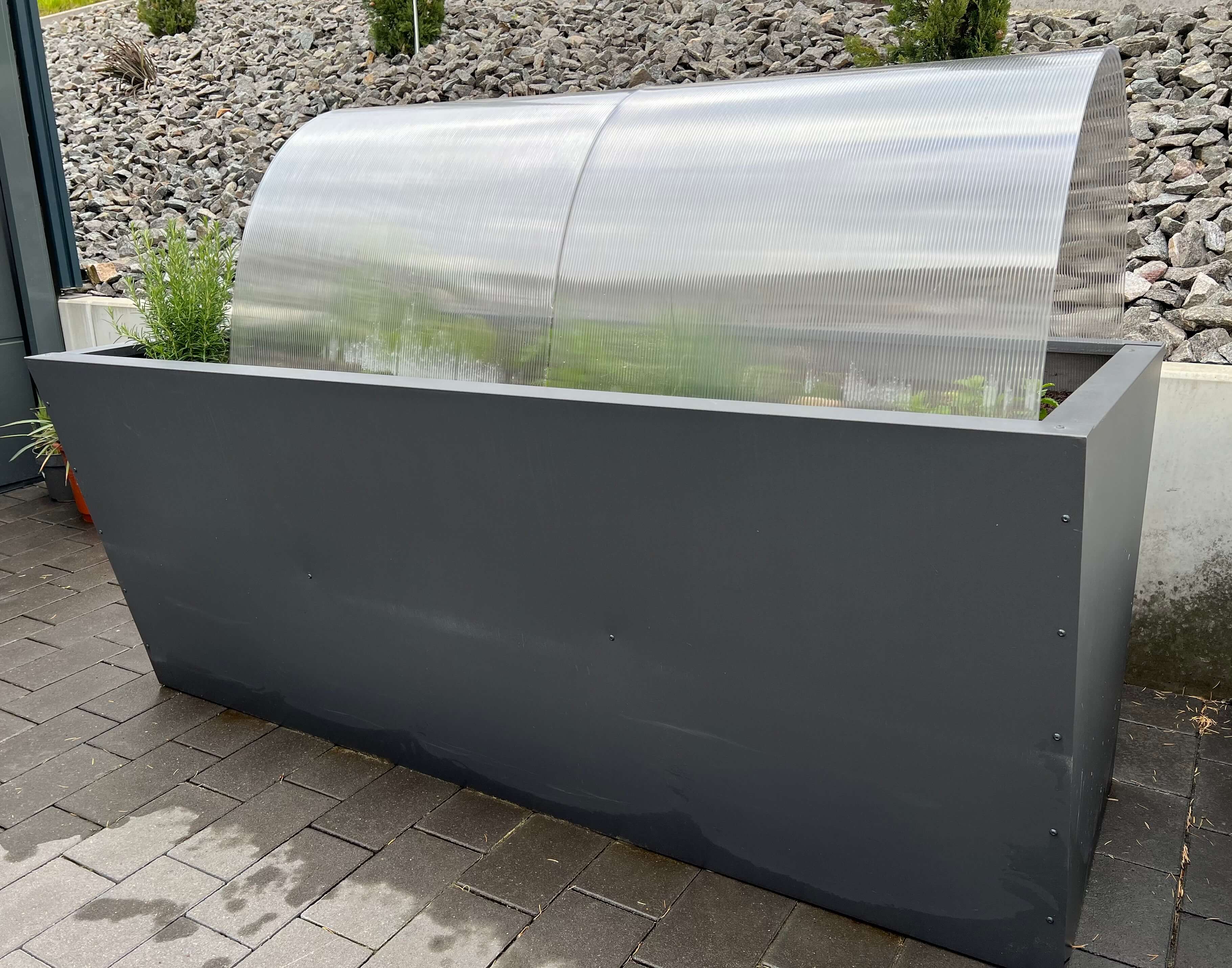 Frühbeethaube Polycarbonat 4,5 mm klar für Hochbeet Valenta