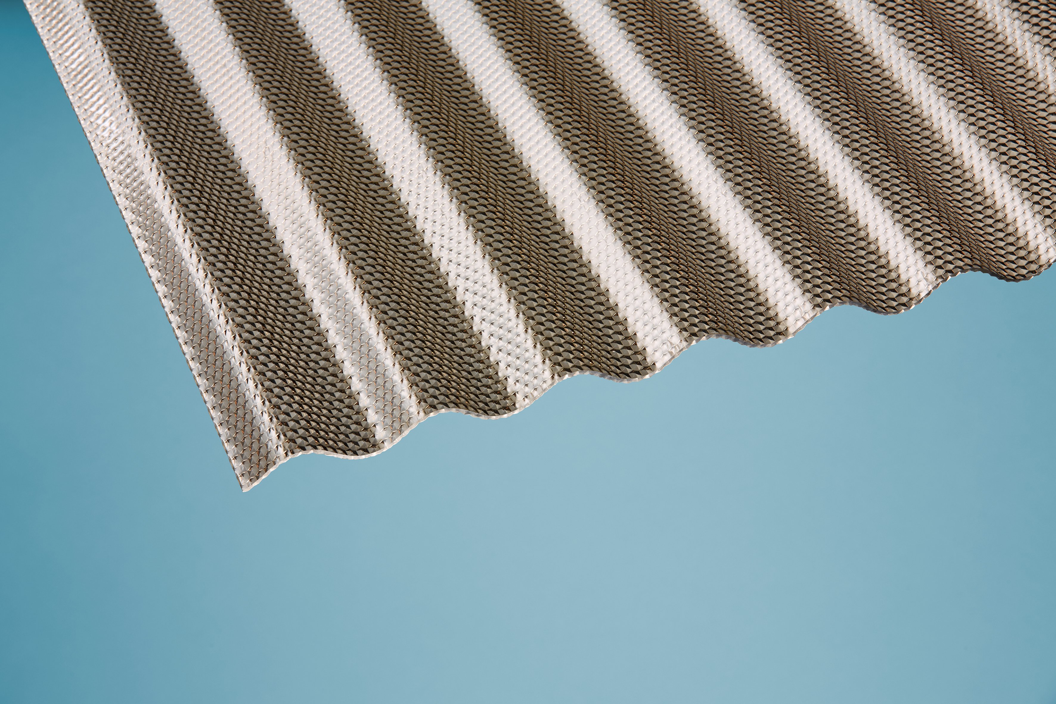 Polycarbonat Wellplatten Sinus 76/18 wabe bronce