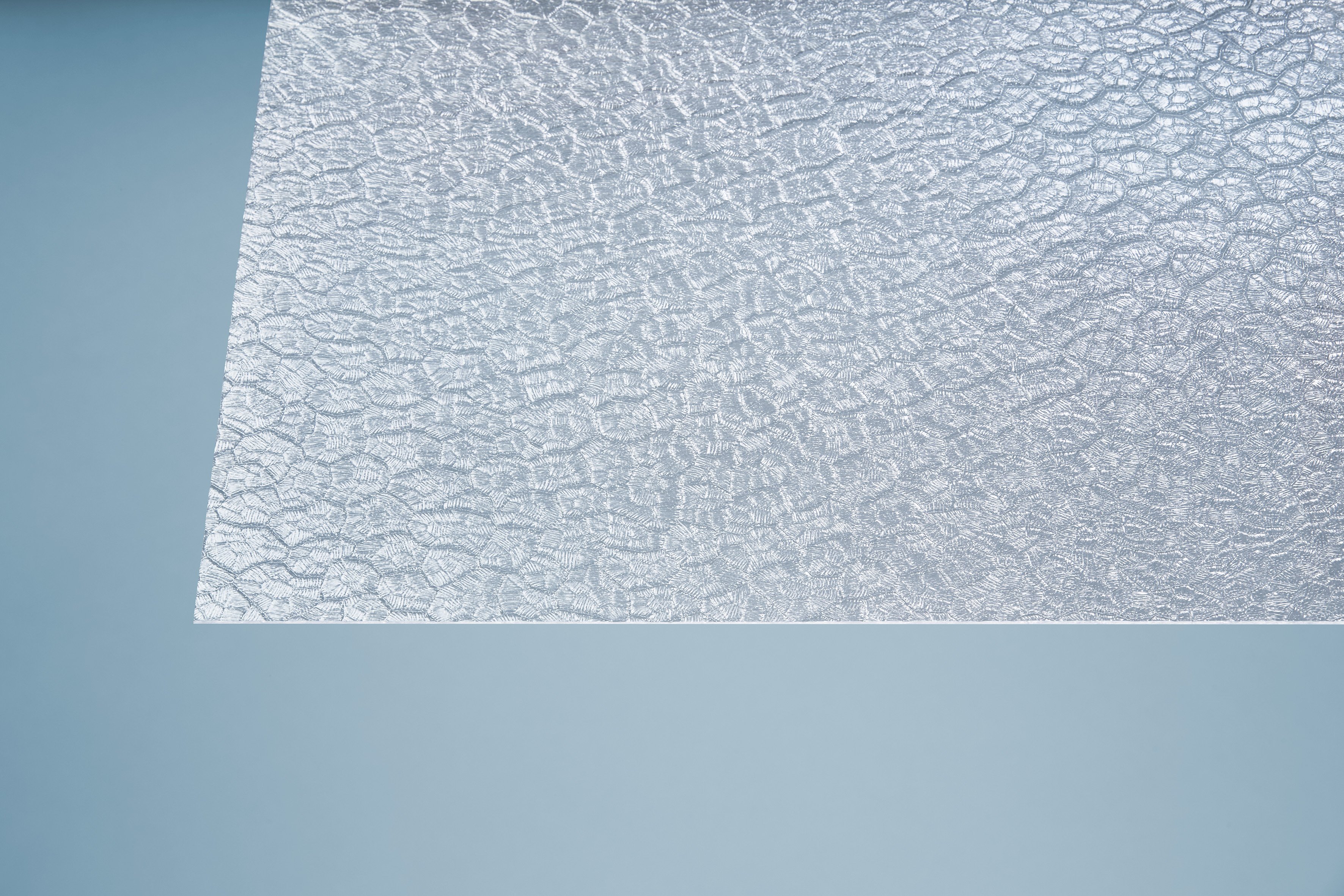 Polystyrolplatte eben Wabe, klar