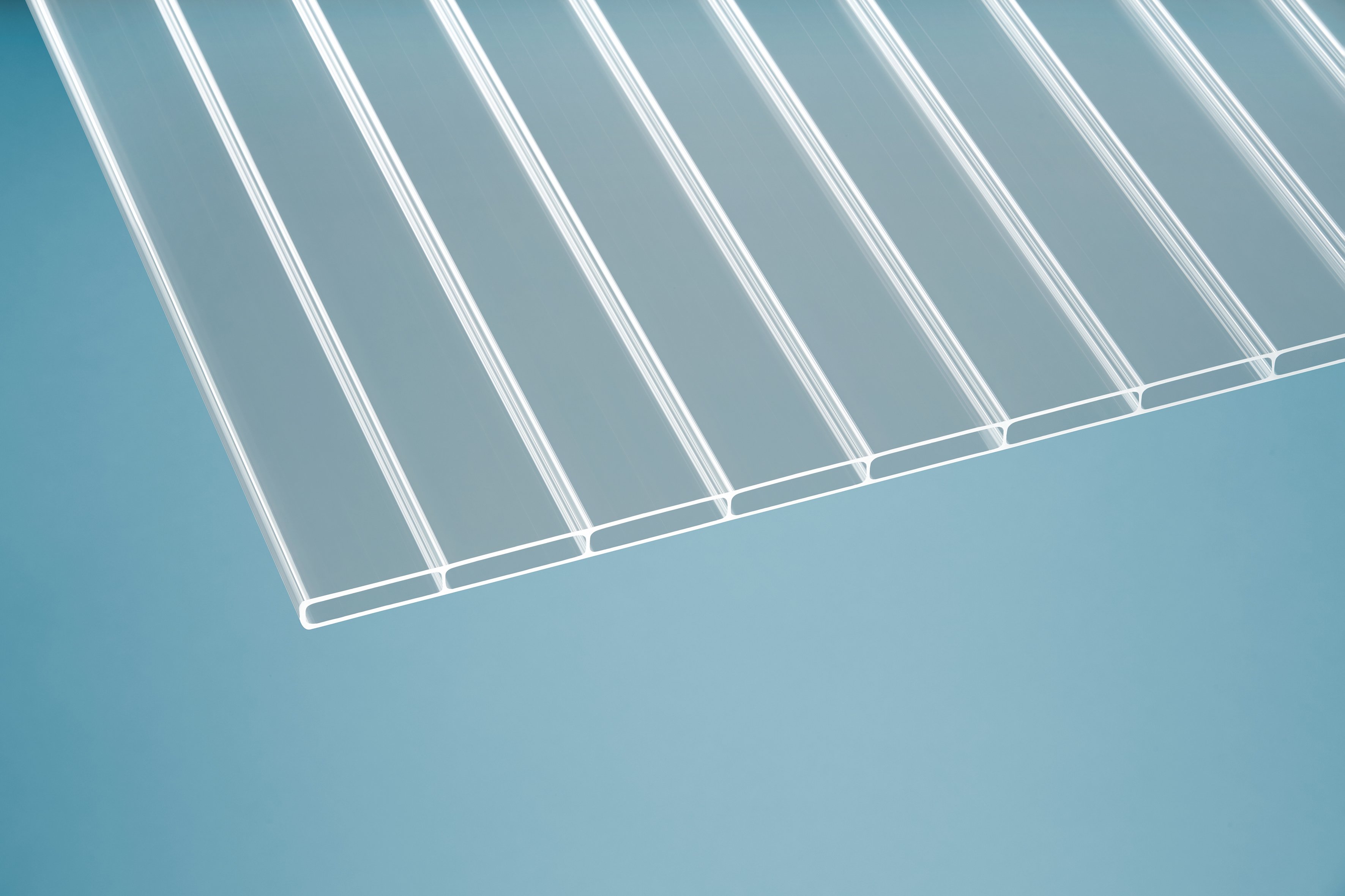 Acryl Stegplatten 16 mm klar 16/64