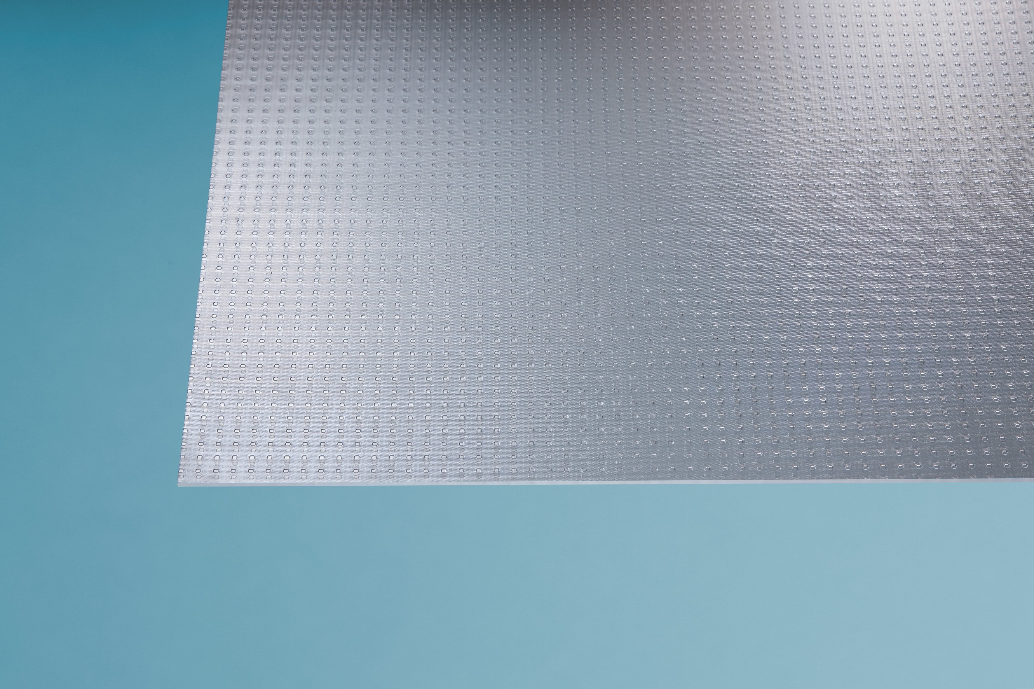 Polystyrolplatte eben Caree, klar