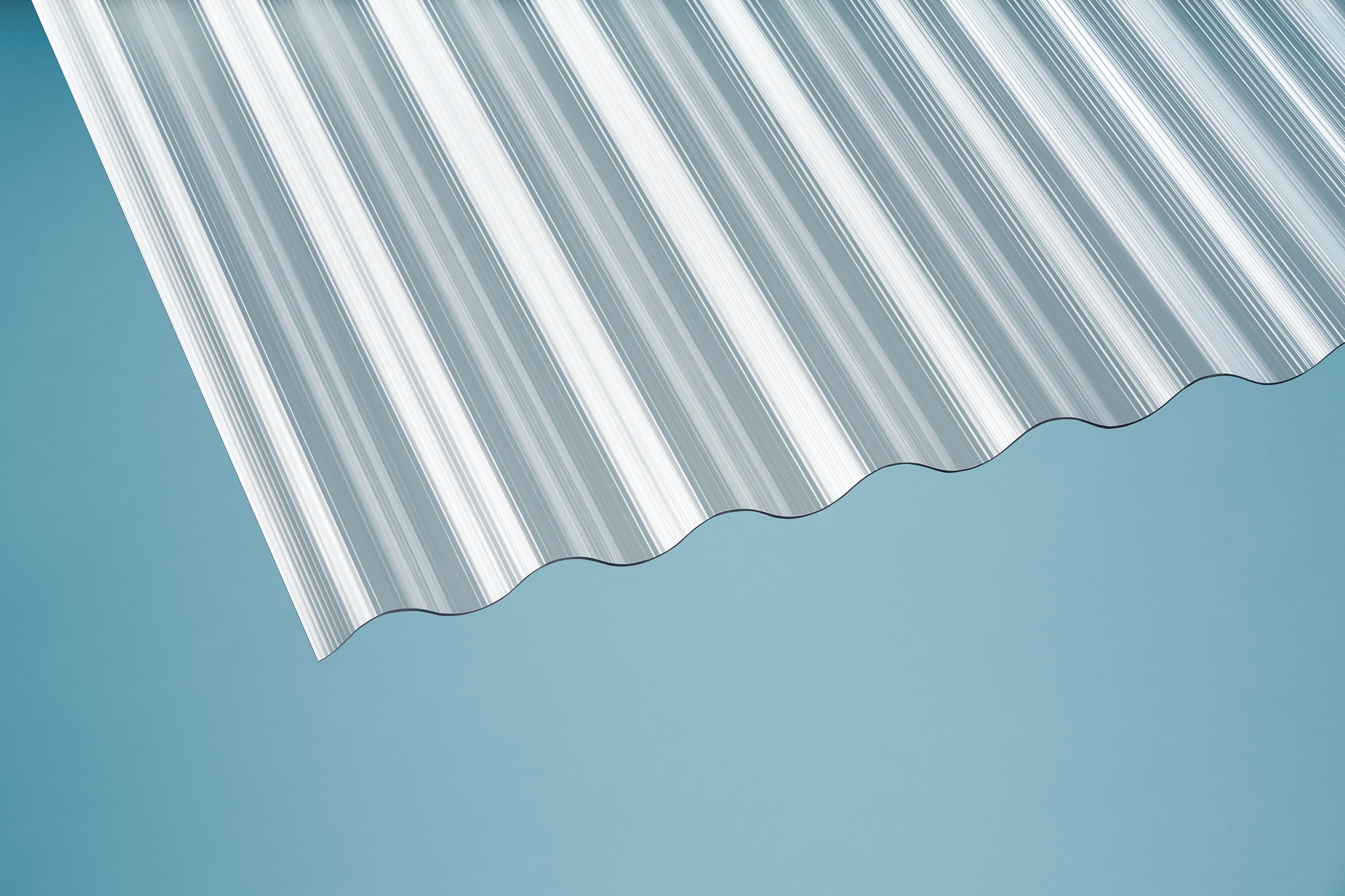 PC Profilplatten Sinus Gerillt klar 1,4 mm