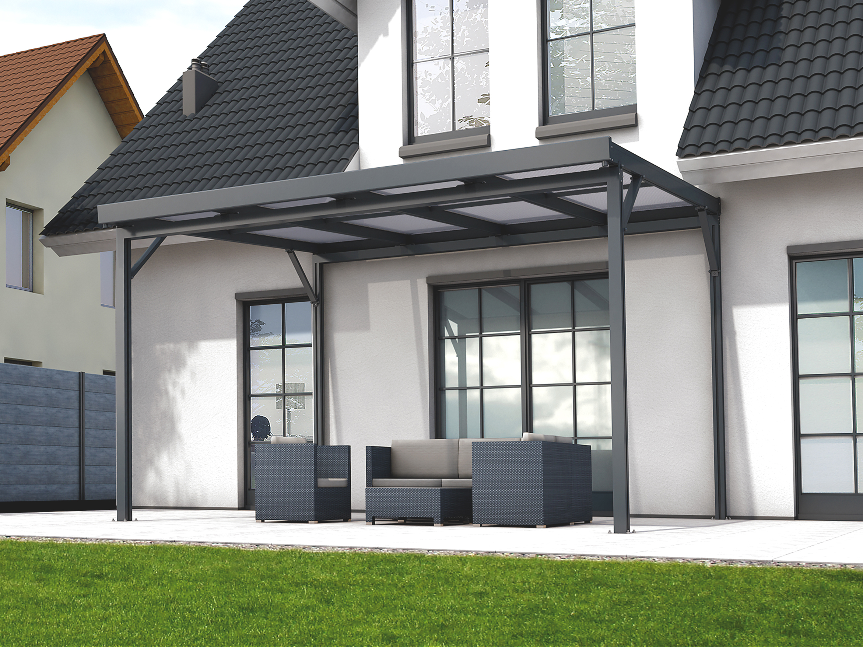 Gutta Terrassenüberdachung Premium freistehend