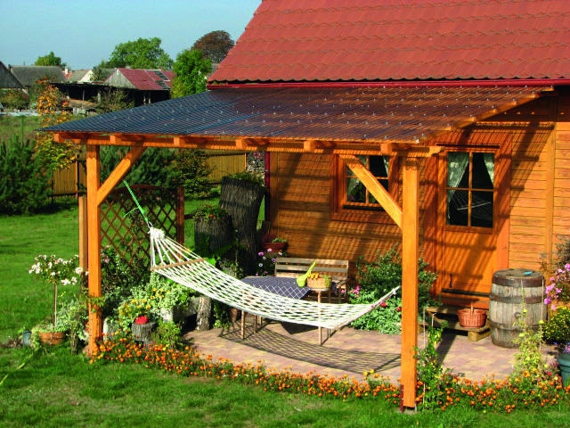 PVC Wellplatten 1,1 mm bronce Trapez 70/18