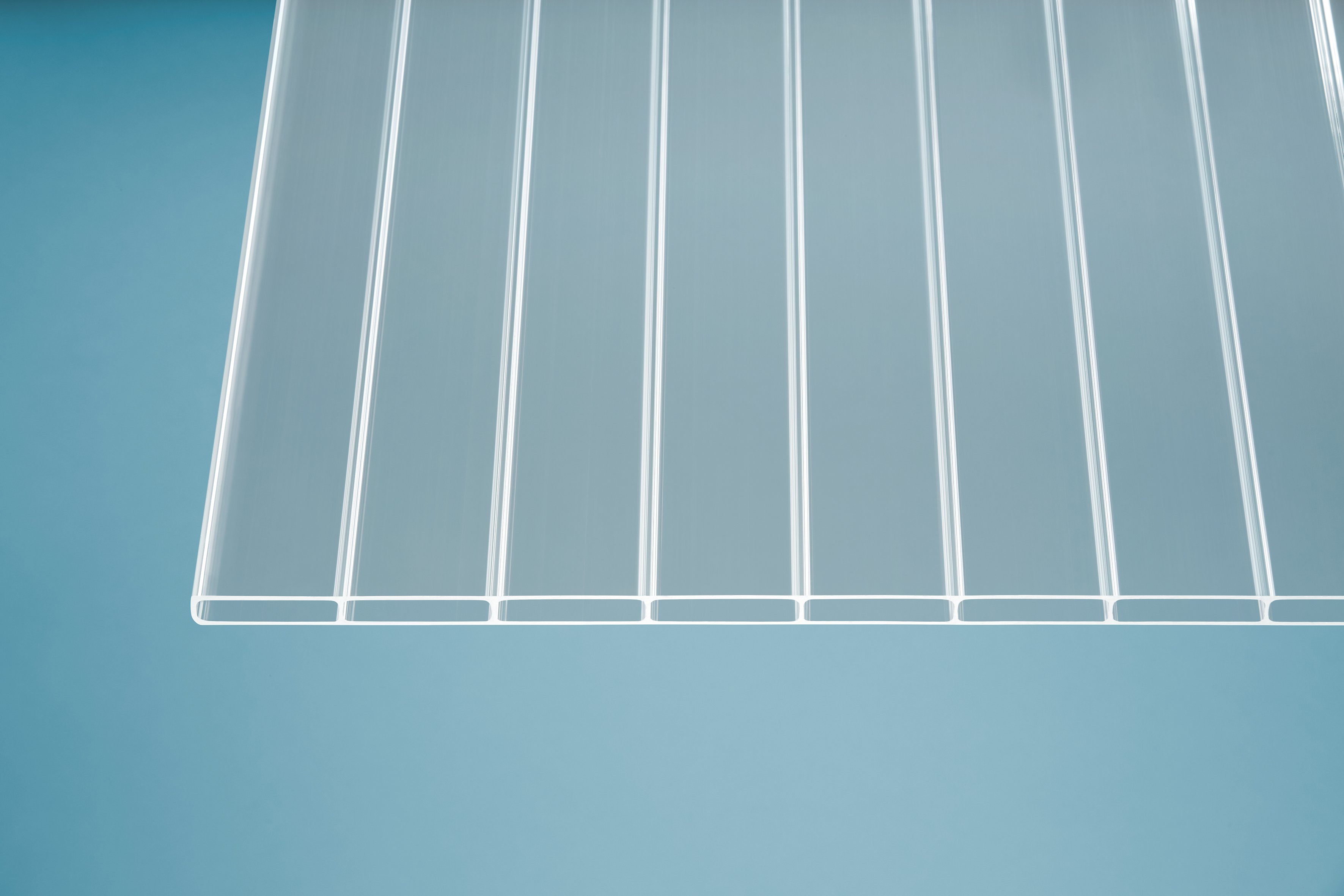 Acryl Stegplatten 16 mm klar 16/64