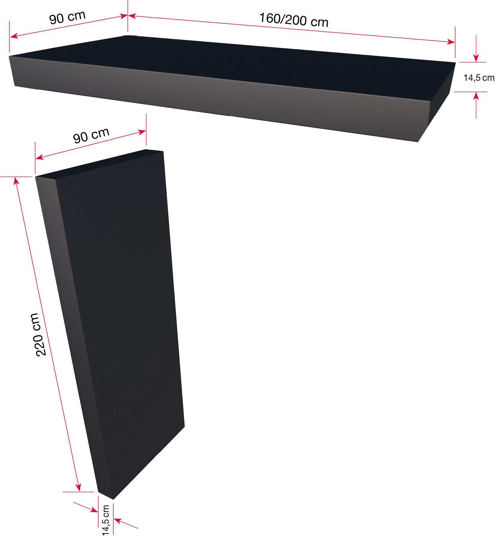 Gutta Rechteckvordach BS Plus 160 mit Seitenteil links und Briefkasten Funktionskasten Edelstahl - mit LED-Streifen
