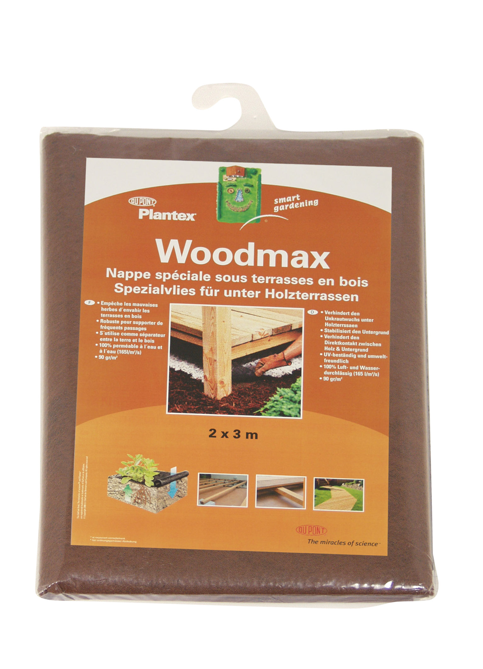 Plantex Terrassenvlies (Woodmax) 3 x 2 m - im Beutel